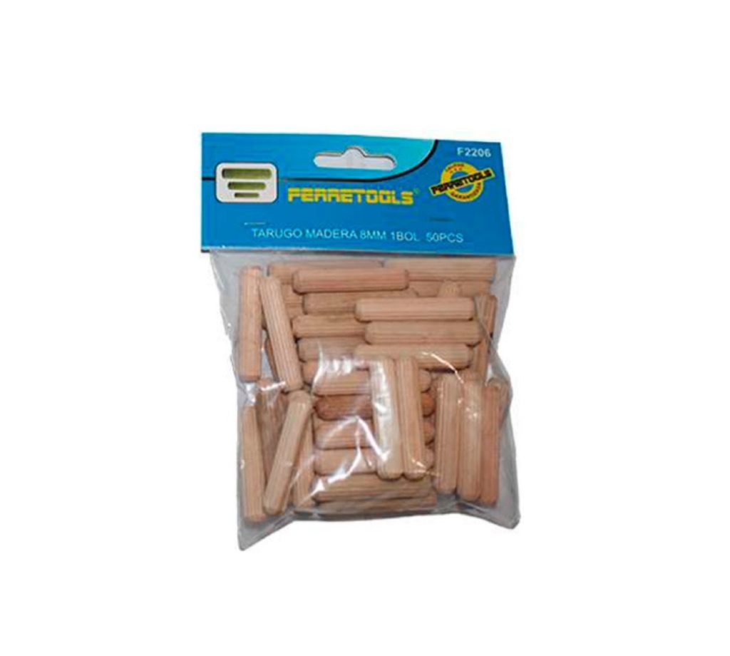 TARUGO DE MADERA 8MM  x U