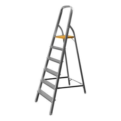 ESCALERA ALUMINIO BROQUEL - 6 ESCALONES