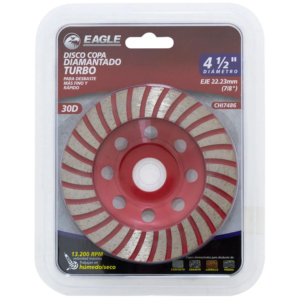 DISCO COPA DIAMANTADO 115MM