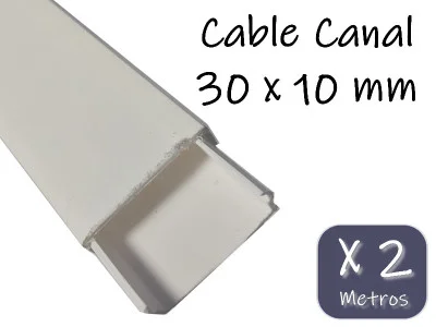 CABLE CANAL 30 x 10 S/ADHESIVO x MT.