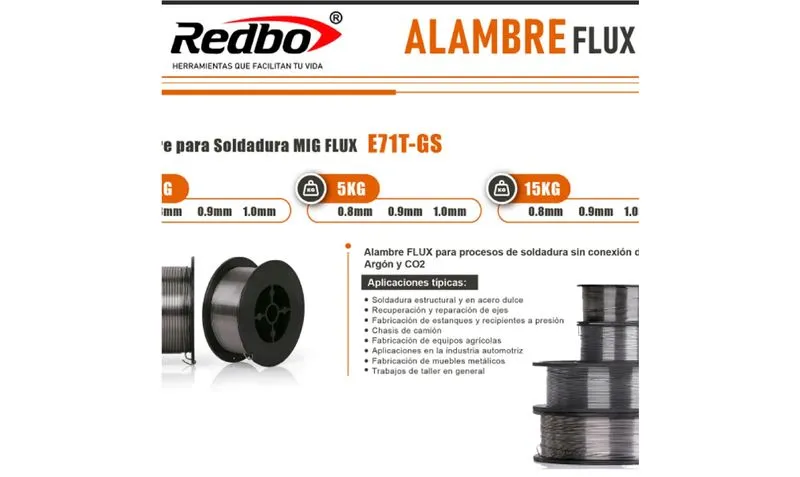 ALAMBRE FLUX AWS E71T 0.9MM 7994