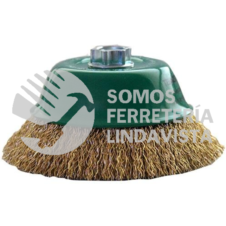 CEPILLO COPA ONDULADO TRENZADO 150MM C/DEP