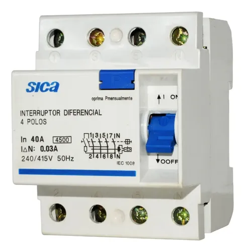 INTERRUPTOR DIFERENCIAL SICA 4x40 A
