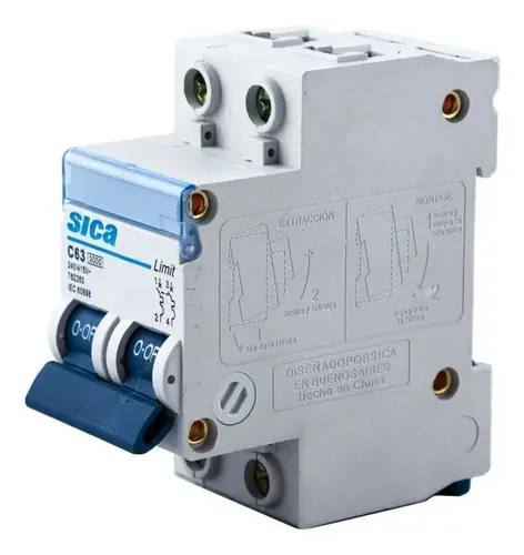 LLAVE TERMICA SICA BIPOLAR 63 Amp.