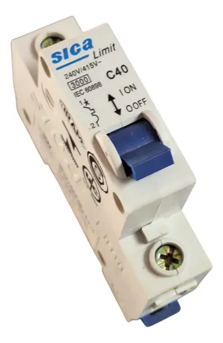 LLAVE TERMICA SICA UNIPOLAR 40 Amp.