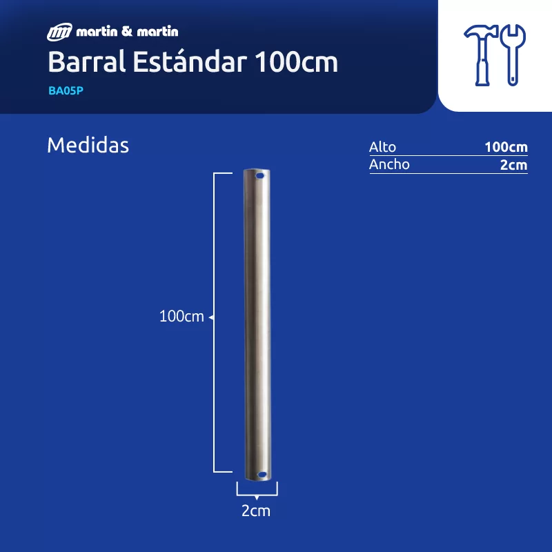 BARRAL P/ VENTILADOR DE TECHO 100 cm