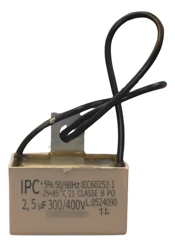 CAPACITOR VENTILADOR 2.5 UF 400v