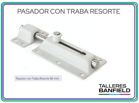 PASADOR CON TRABA ZINCADO N§ 0 80MM