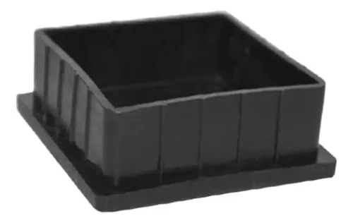 REGATON CUADRADO NEGRO 20 x 20 x U