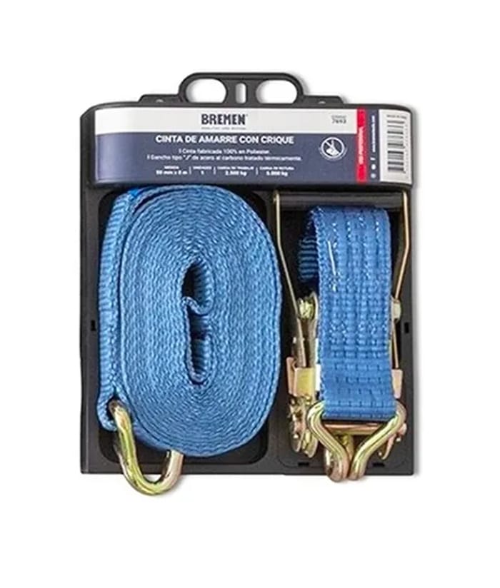 CINTA DE AMARRE C/ CRIQUE 8m x 50mm 7693 x U