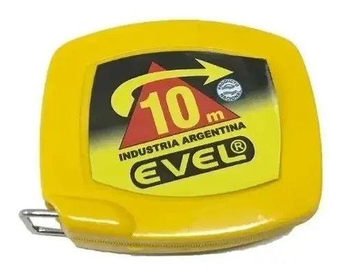 CINTA METRICA EVEL PROF FLEJE AMARILLO 10 MT 210