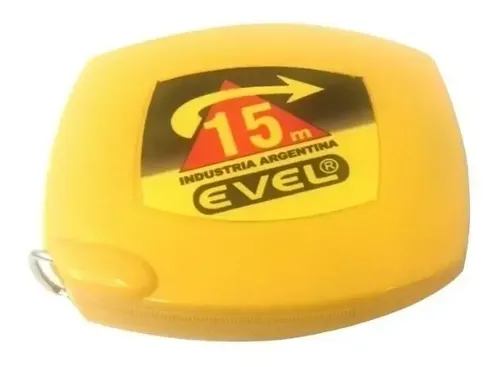 CINTA METRICA EVEL PROF FLEJE AMARILLO 15 MT 215
