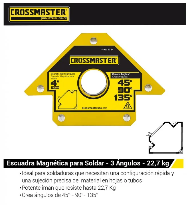 ESCUADRA MAGNETICA MULTIANGULO 11 KG