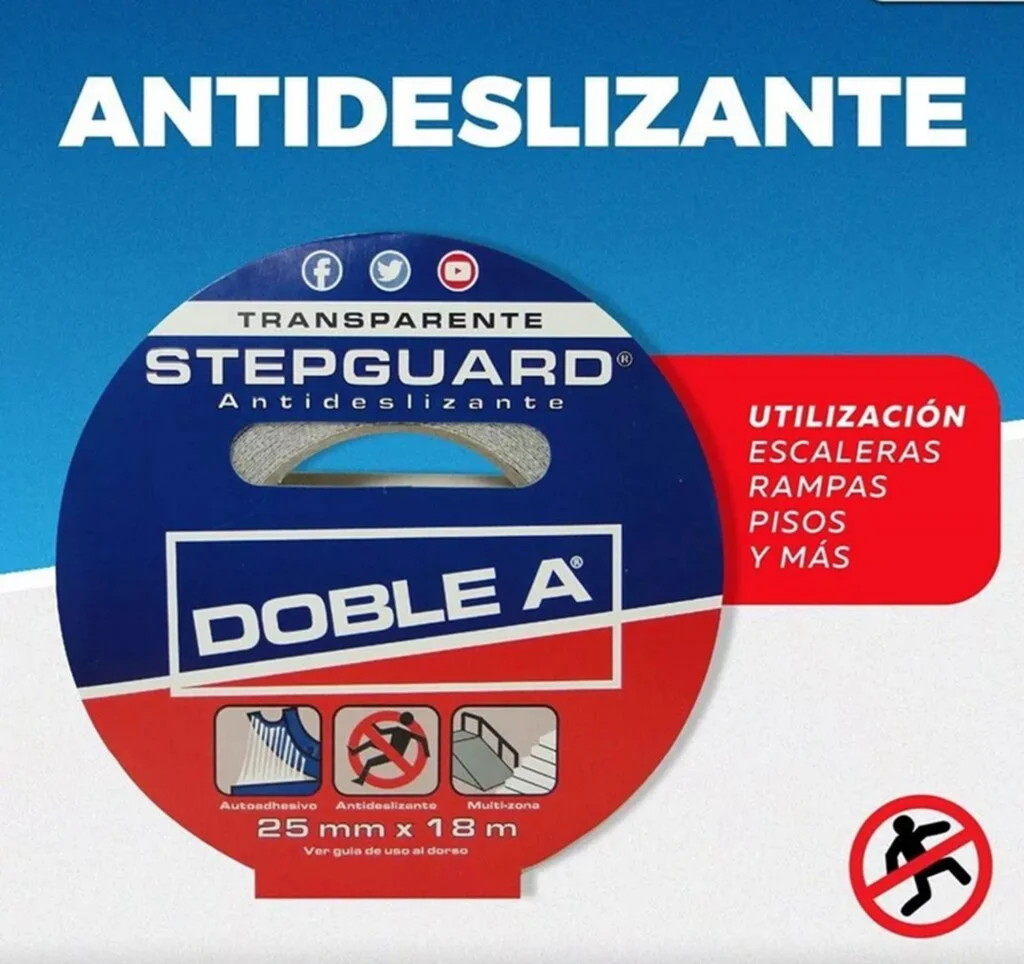 CINTA ANTIDESLIZANTE STEPGUARD 25 mm x 18 M