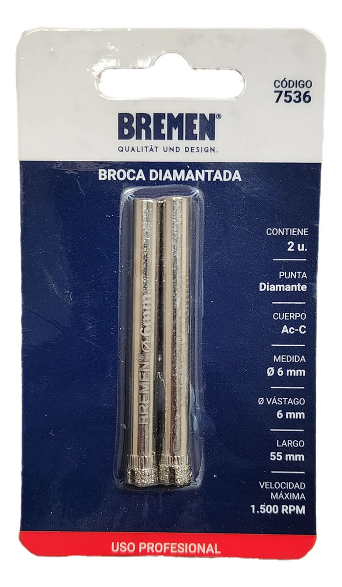BREMEN BROCA DIAMANTADA 6 (7536)