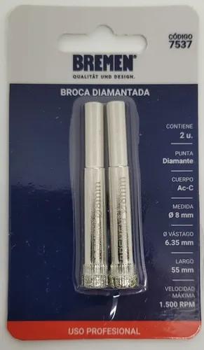 BREMEN BROCA DIAMANTADA 8 (7537)