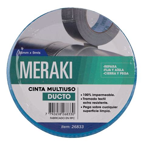 CINTA DUCTO AZUL 48mm x 9MT MERAKI