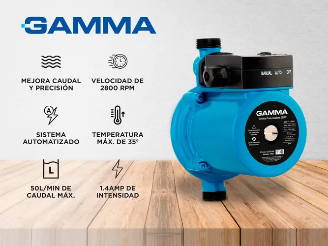 BOMBA PRESURIZADORA 260W GAMMA