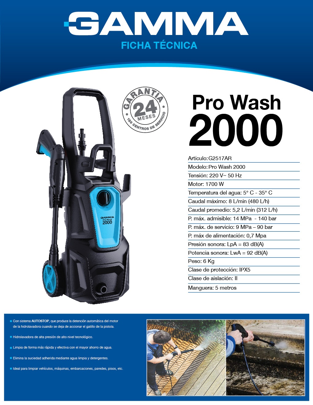 HIDROLAV PRO WASH 2000-DA GAMMA