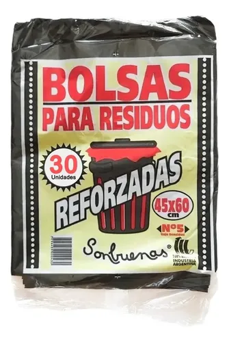 BOLSA P/RESIDUOS 45x60 x 30U