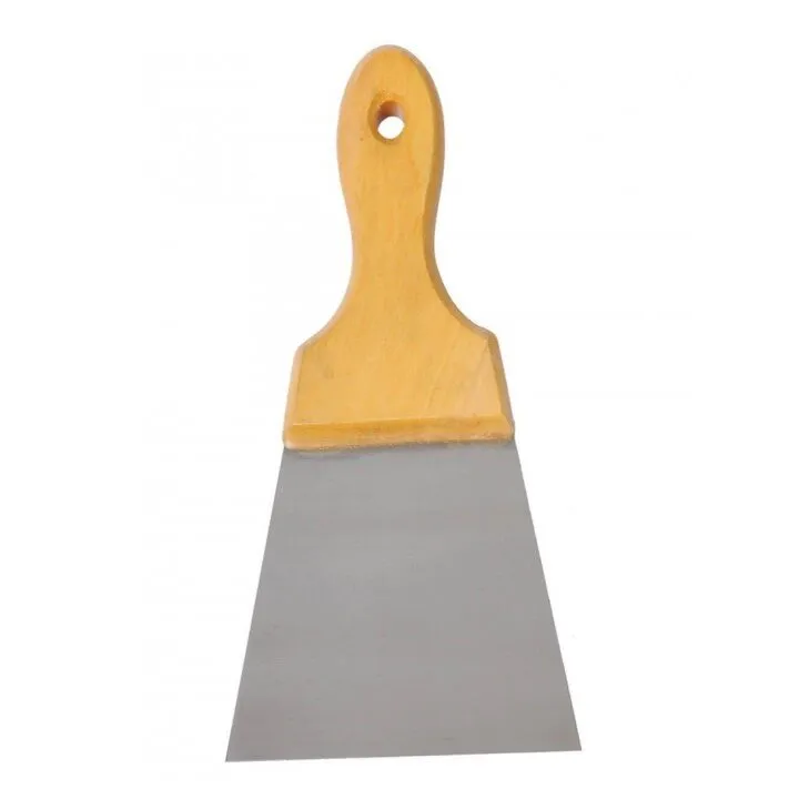 ESPATULA P/ ENDUIR 10 CM CABO MADERA