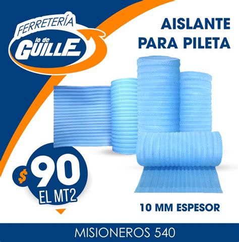 AISLANTE P/ PILETA 10MM 1x  MT