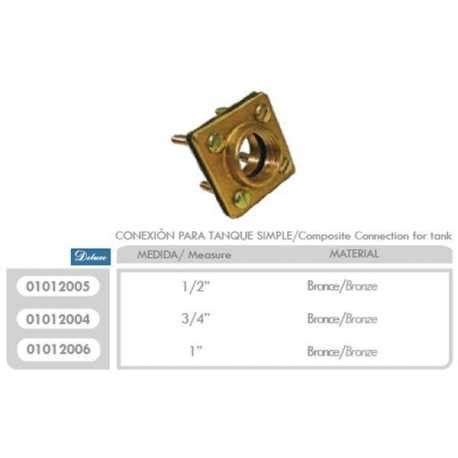 CONEXION BRONCE TANQUE 1