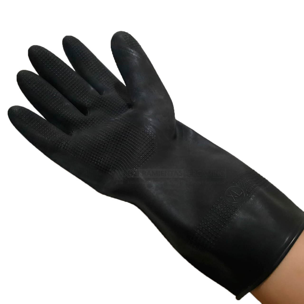 GUANTE DE LATEX NEGRO