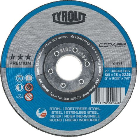 DISCO C/D TYROLIT C/S 178x7